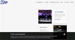 Desktop Screenshot of lydlys.dk